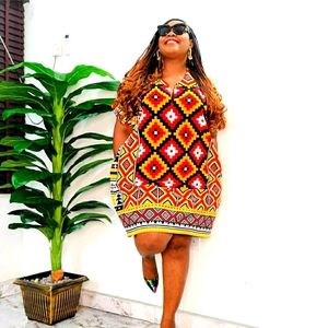 *SOLD* Ankara dress with pockets